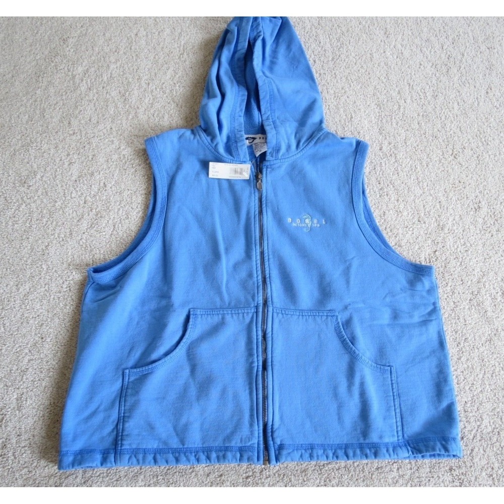 NWT Doral Resort & Spa Florida Blue Sleeveless Vest XL Seahorse Pre-Trump